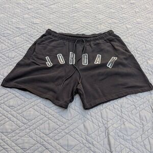 Nike Air Jordan Black Fleece Shorts Mens 2XL Jumpman Athletic Sweat Shorts